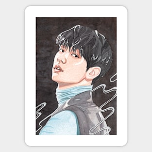 Choi Soobin TXT Watercolour Painting Sticker